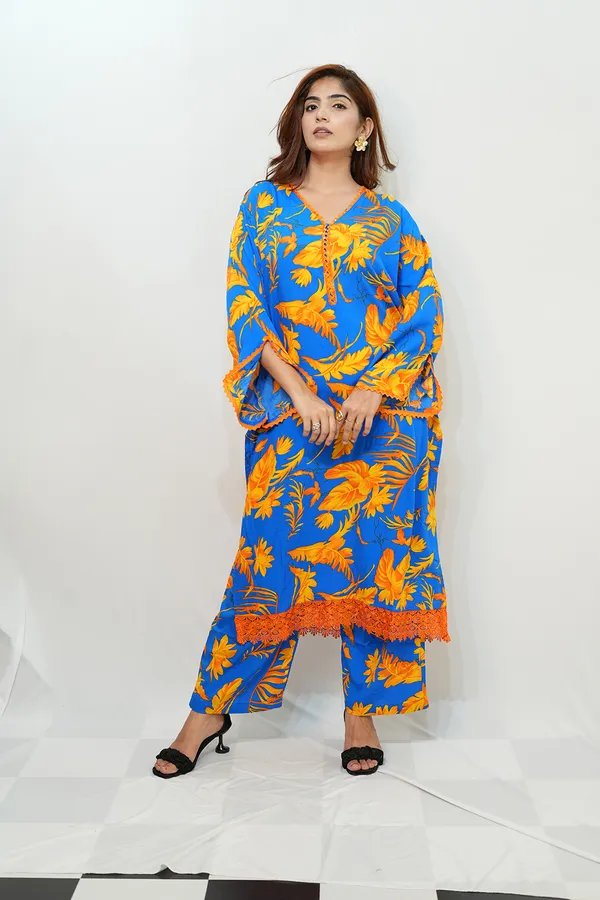 Yellow_Blue_Viscose_Rayon_Co_Ords_Set_For_Women