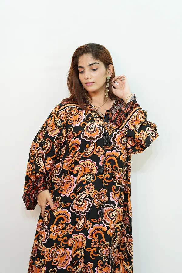 Multicolour_Viscose_Rayon_Gown_For_Women