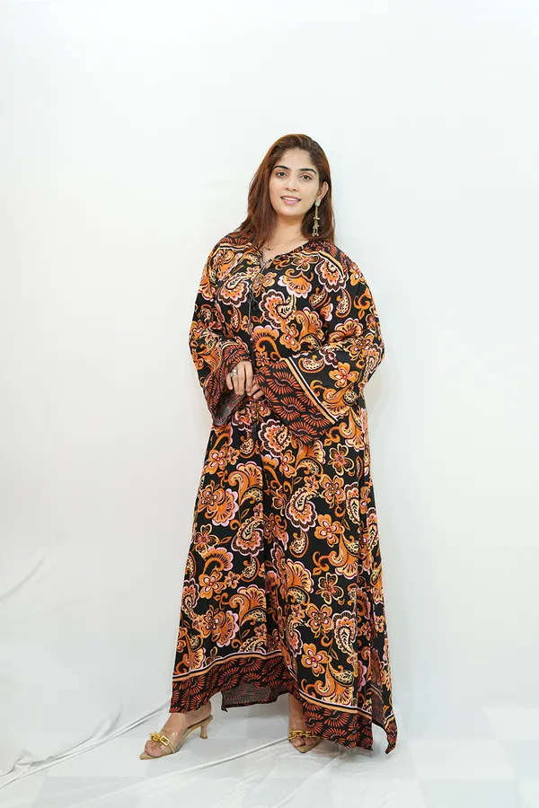 Multicolour_Viscose_Rayon_Gown_For_Women