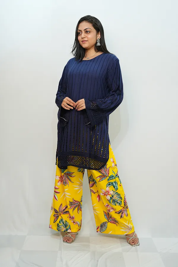 Blue_Viscose_Rayon_Co_Ords_Set_For_Women
