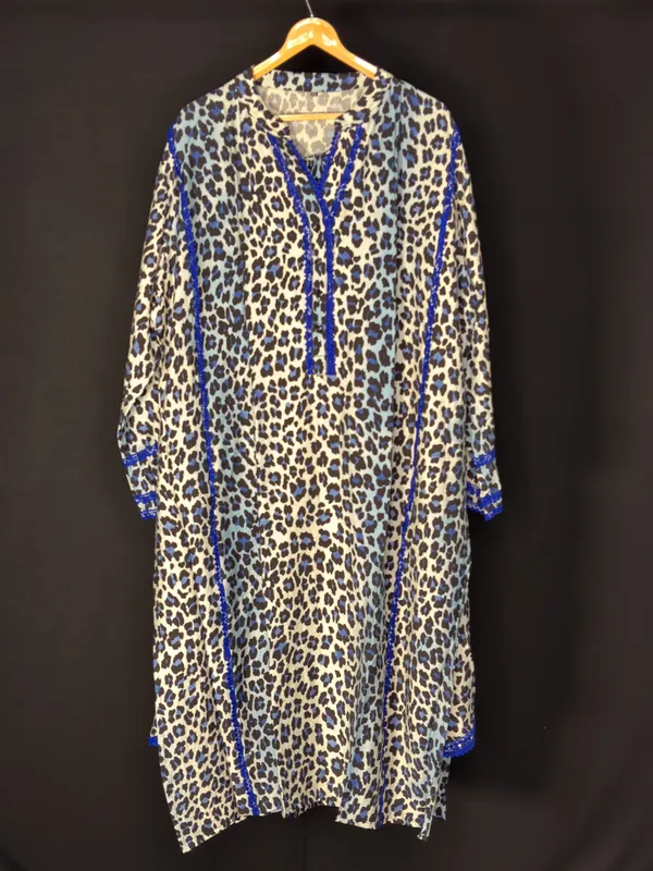 Beige_Blue_Viscose_Rayon_Leopard_Print__co-ord_set_For_Women