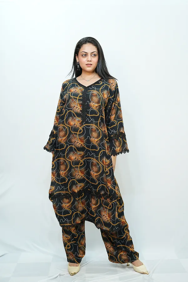 Black_Yellow_Viscose_Rayon_Co_Ords_Set_For_Women