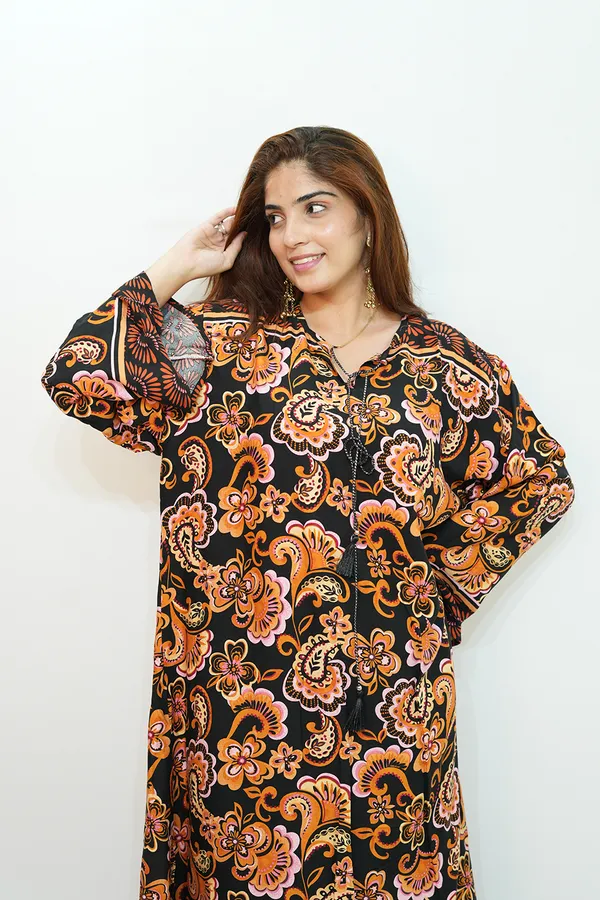 Multicolour_Viscose_Rayon_Gown_For_Women