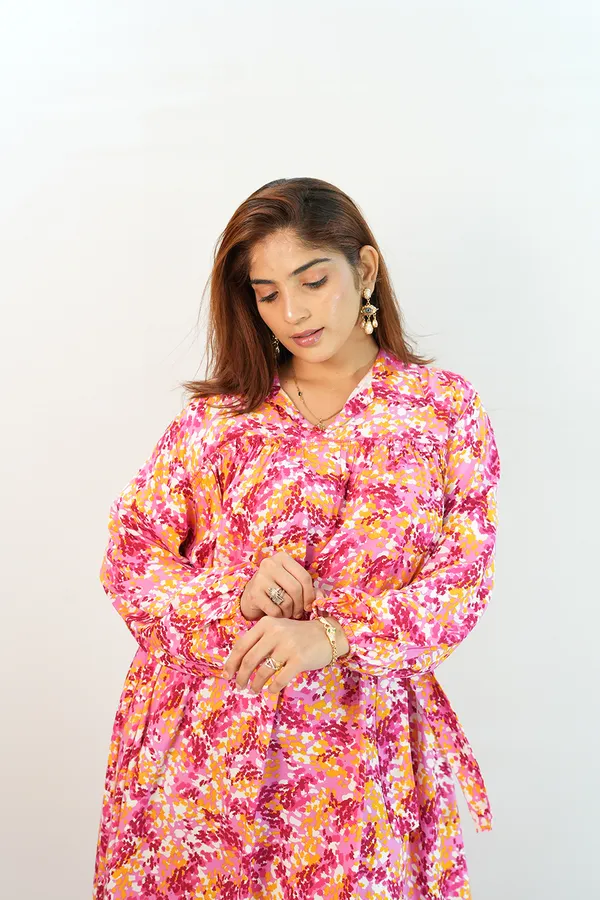 Multicolour_Viscose_Rayon_Gown_For_Women