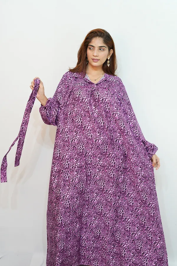 Purple_Viscose_Rayon_Gown_For_Women