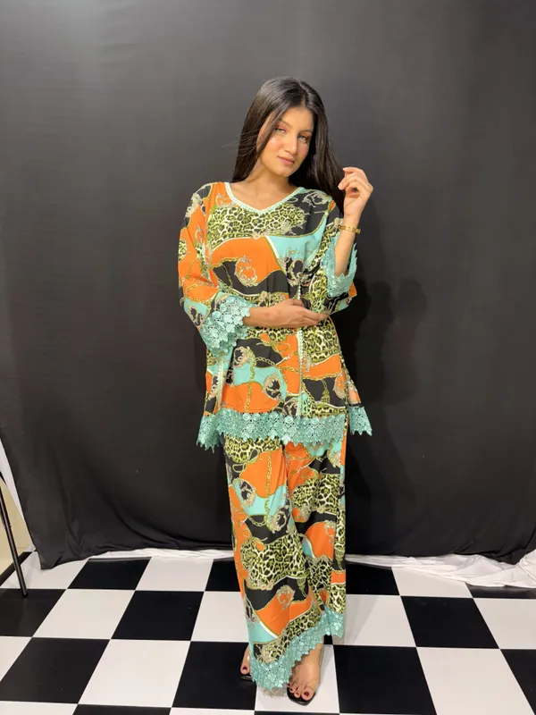 Multicolour_Viscose_Rayon_Printed_Lace_Trim_Co_Ords_Set_For_Women