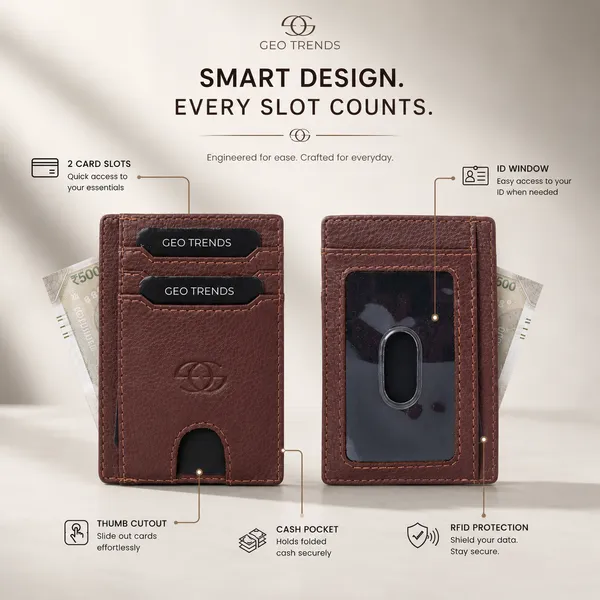 Maroon_Genuine_Leather_Card_Holder_Wallet_With_Money_Clip_For_Men