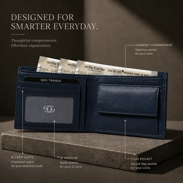 Navy_Blue_Genuine_Leather_Bifold_Wallet_For_Men