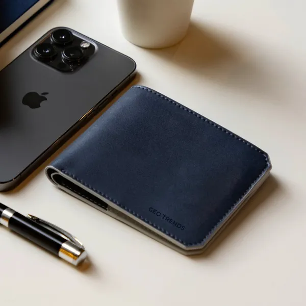 Navy_Blue_Genuine_Leather_Bifold_Wallet_For_Men
