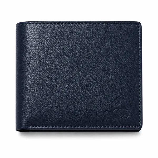 Navy_Blue_Genuine_Leather_Bifold_Wallet_For_Men