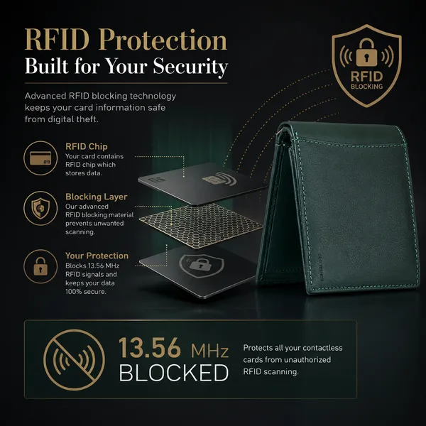 Green_Genuine_Leather_Bifold_Wallet_For_Men
