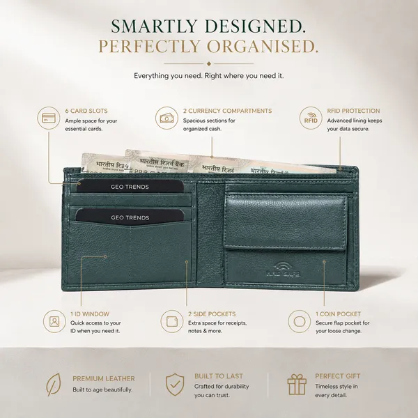 Forest_Green_Genuine_Leather_Bifold_Wallet_For_Men