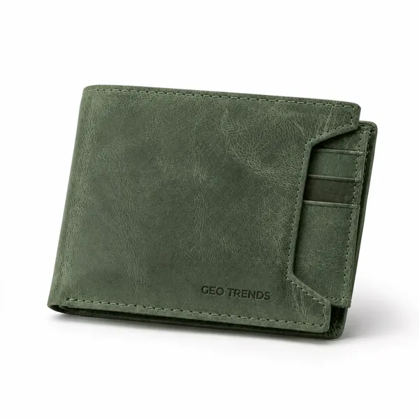 Olive_Green_Genuine_Leather_Bifold_Wallet_For_Men