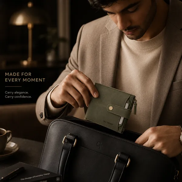 Olive_Green_Genuine_Leather_Bifold_Wallet_For_Men
