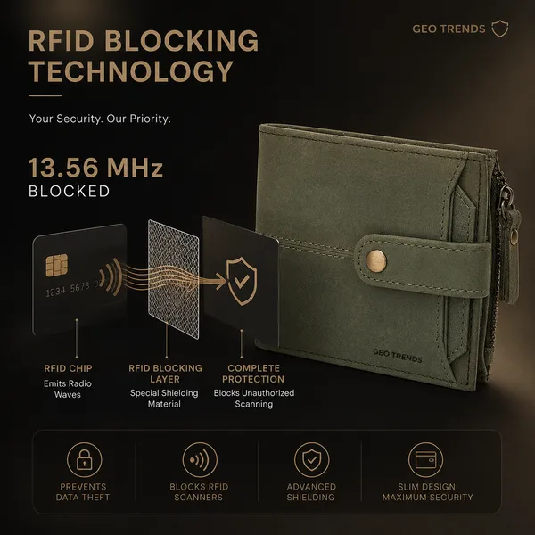 Olive_Green_Genuine_Leather_Bifold_Wallet_For_Men