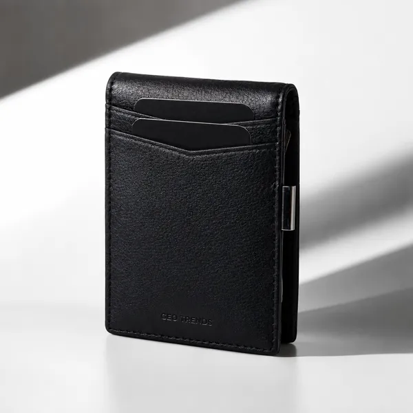 Black_Genuine_Leather_Money_Clip_Wallet_For_Men