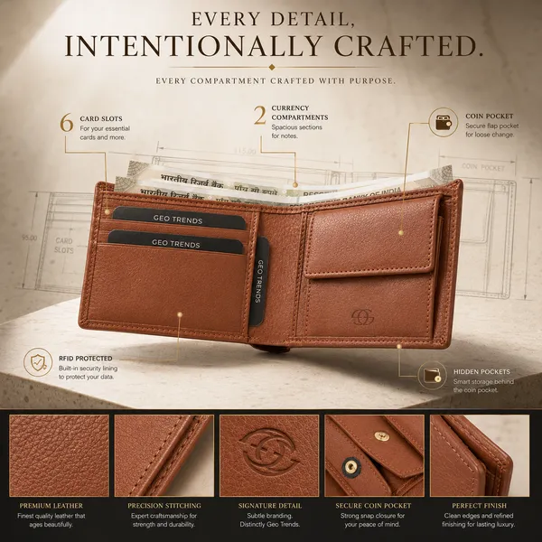 Tan_Genuine_Leather_Bifold_Wallet_For_Men