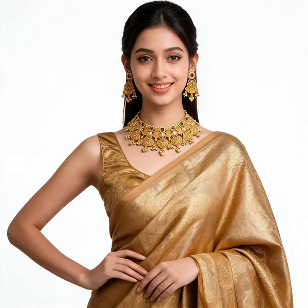 Gold_Brass_Kundan_Stone_Choker_Necklace_Set_For_Women