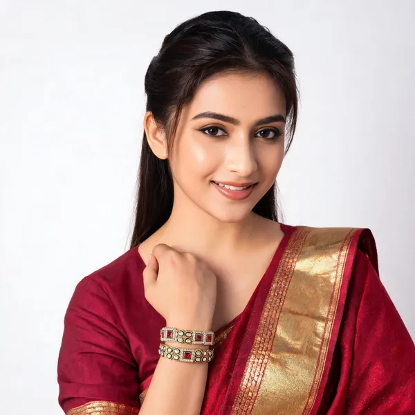 Gold_Brass_Kundan_Ruby_Polki_Kada_Bangle_For_Women