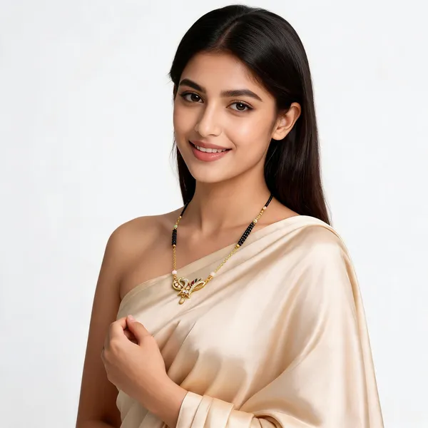 Gold_Black_Brass_Floral_Pendant_Mangalsutra_For_Women