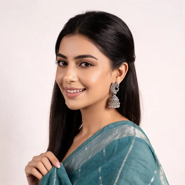 Silver_Alloy_Oxidized_Jhumka_Earrings_For_Women