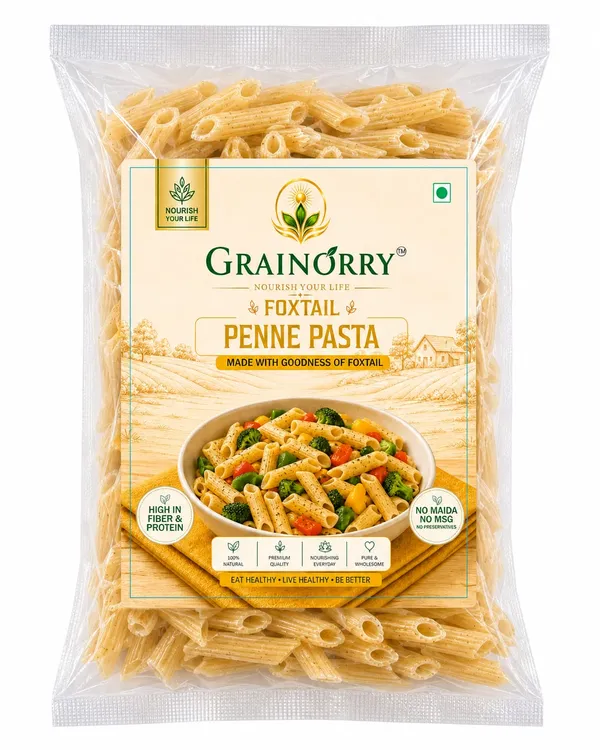 Grainorry_Foxtail_Millet_Penne_Pasta_180_Gm