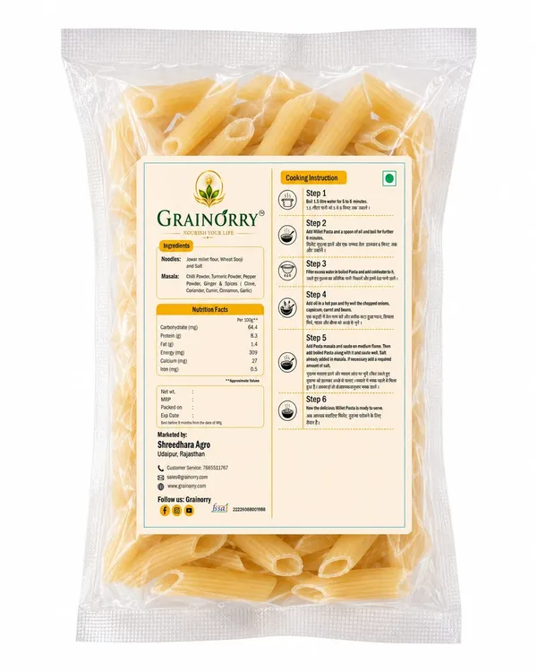 Grainorry_Jowar_Penne_Pasta_180_Gm