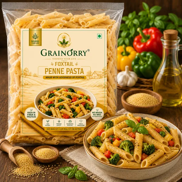 Grainorry_Foxtail_Millet_Penne_Pasta_180_Gm