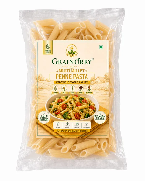 Grainorry_Multi_Millet_Penne_Pasta_180_Gm