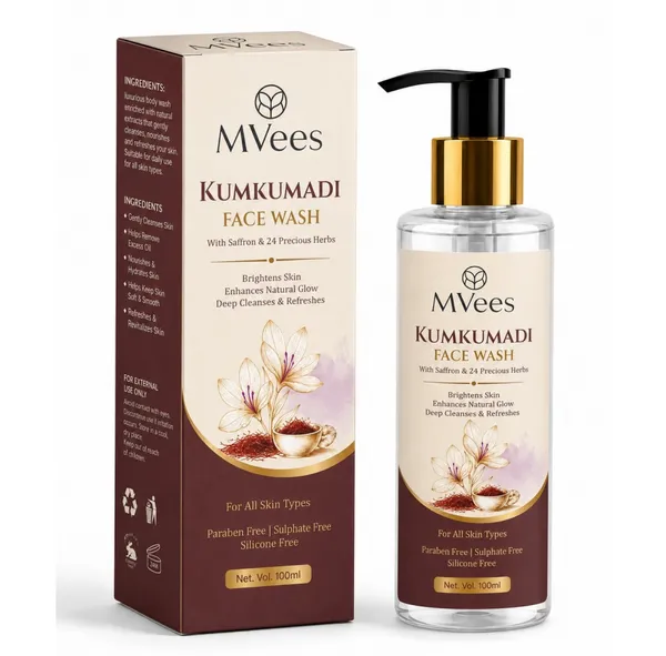 Mvees_Body_Wash_and_Kumkumadi_Face_Wash_Combo