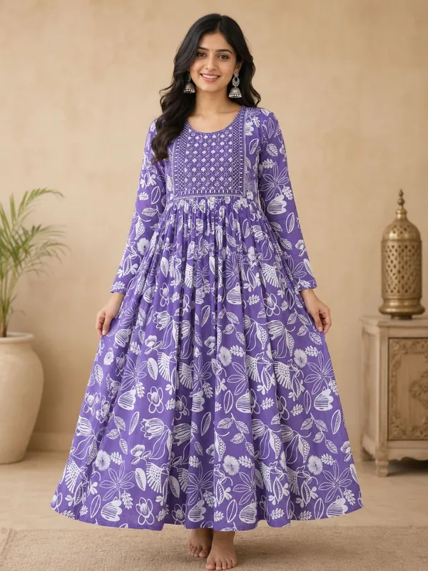 Purple_Rayon_Flared_Floral_Print_Anarkali_Kurta_For_Women