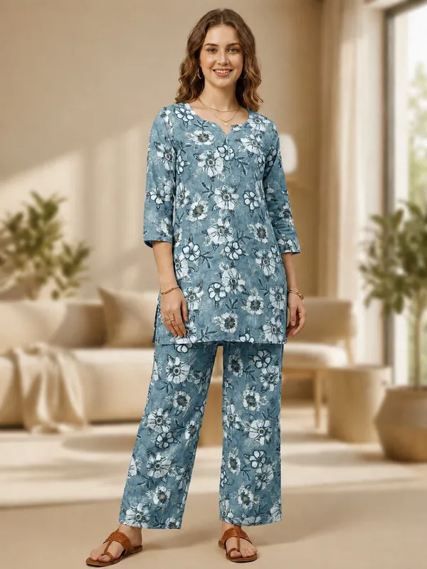 Blue_Vartican_Relaxed_Fit_Floral_Print_Co-Ord_Set_For_Women