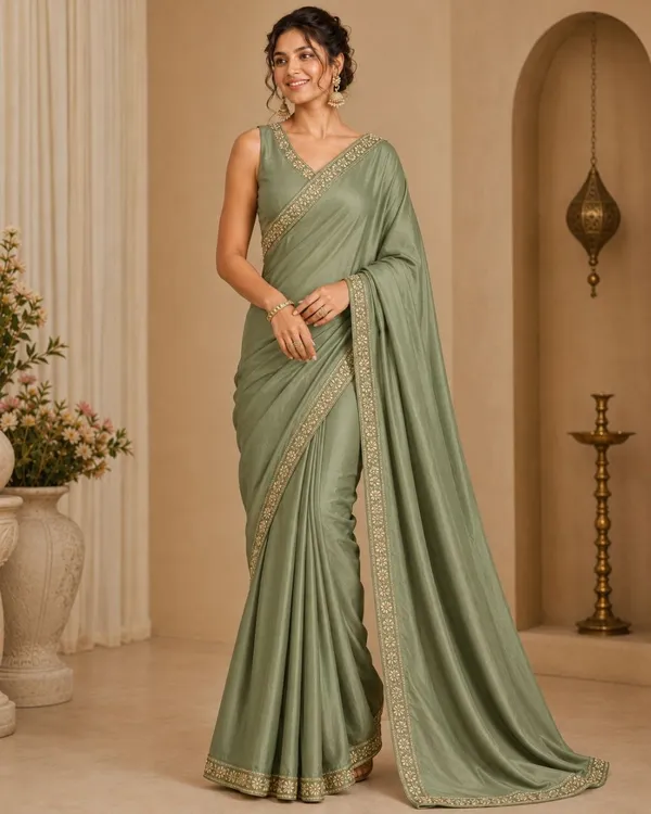 Sage_Green_Art_Silk_Embroidered_Saree_For_Women