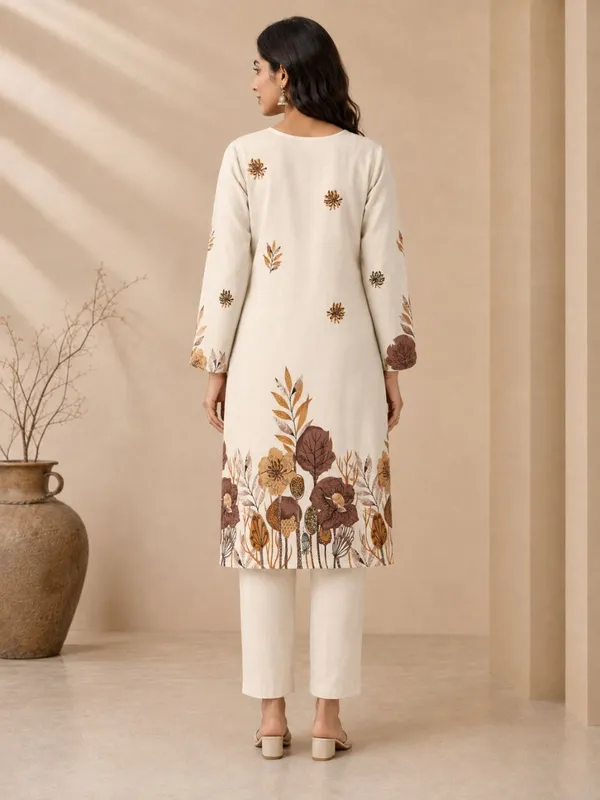 Cream_Cotton_Printed_Straight_Kurta_Set_For_Women