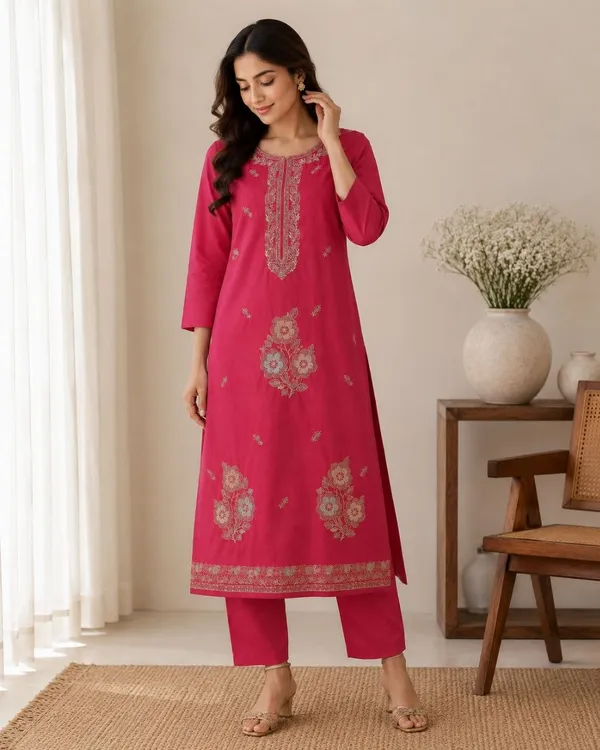 Pink_Malchanderi_Printed_Straight_Kurta_Set_For_Women