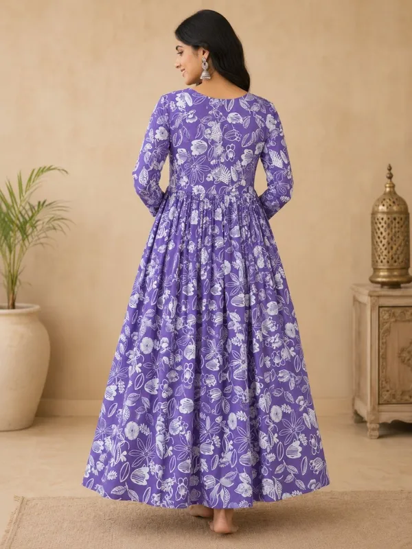 Purple_Rayon_Flared_Floral_Print_Anarkali_Kurta_For_Women