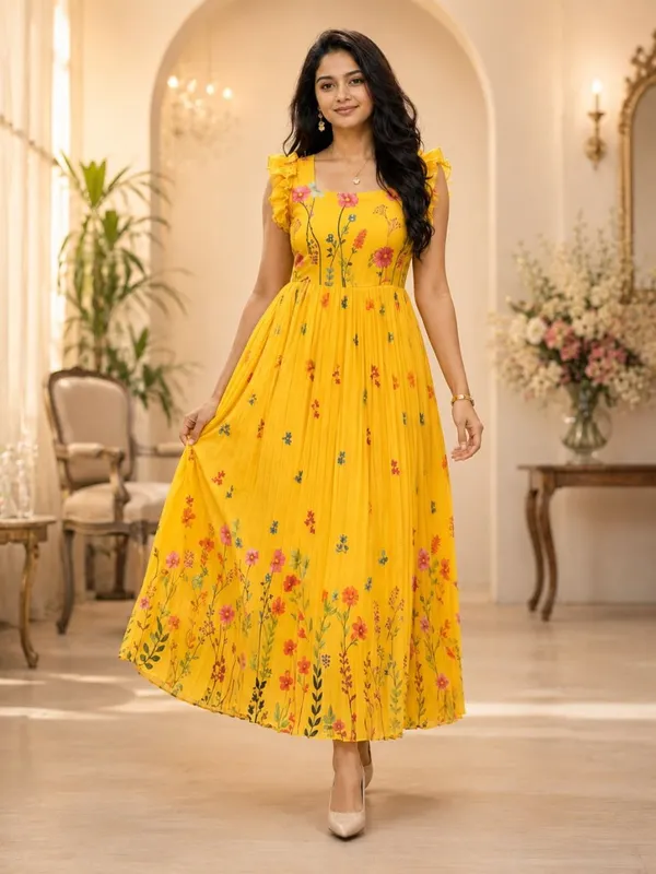 Yellow_Muslin_Cotton_Floral_Fit_And_Flare_Maxi_Dress_For_Women