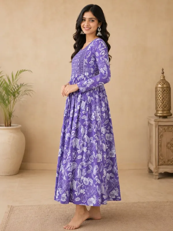 Purple_Rayon_Flared_Floral_Print_Anarkali_Kurta_For_Women