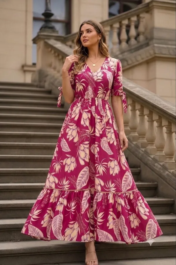 Pink_Rayon_Floral_Fit_And_Flare_Maxi_Dress_For_Women