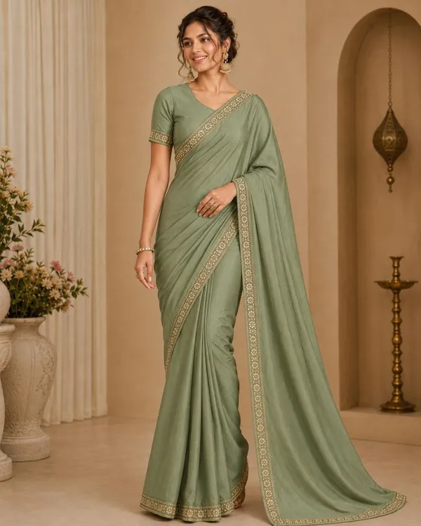 Sage_Green_Art_Silk_Embroidered_Saree_For_Women