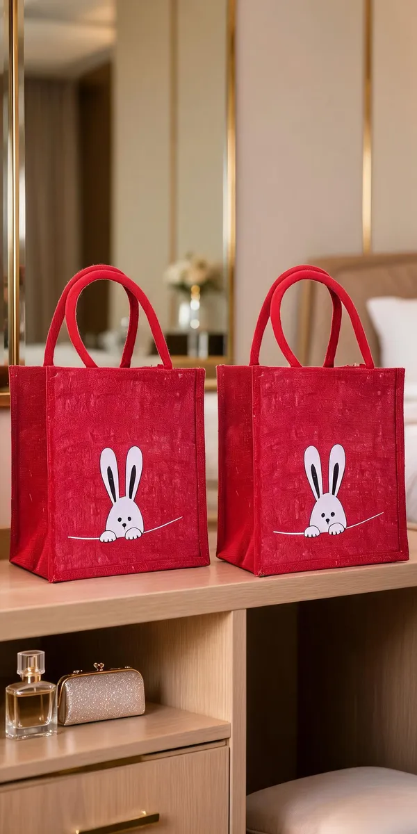Pack_Of_2_Red_Jute_Bunny_Print_Tote_Bag_For_Everyone