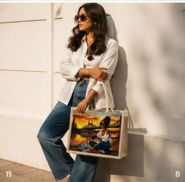 Offwhite_Blue_Jute_Forest_Printed_Tote_Bag_For_Unisex