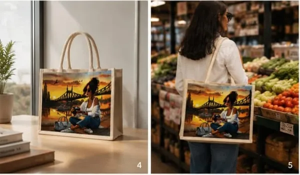 Offwhite_Blue_Jute_Forest_Printed_Tote_Bag_For_Unisex