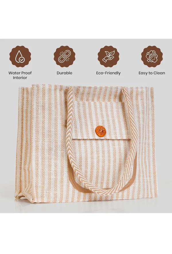 Beige_Jute_Striped_Tote_Bag_With_Front_Pocket_For_Everyone