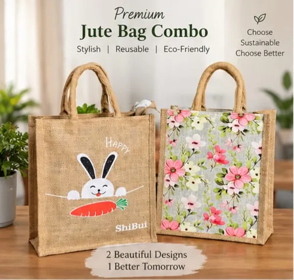 Premium_Floral_&_Bunny_Jute_Bag_Combo
