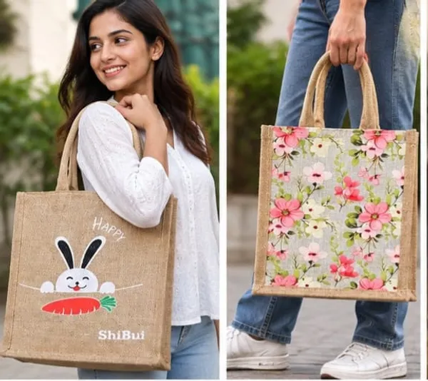 Premium_Floral_&_Bunny_Jute_Bag_Combo