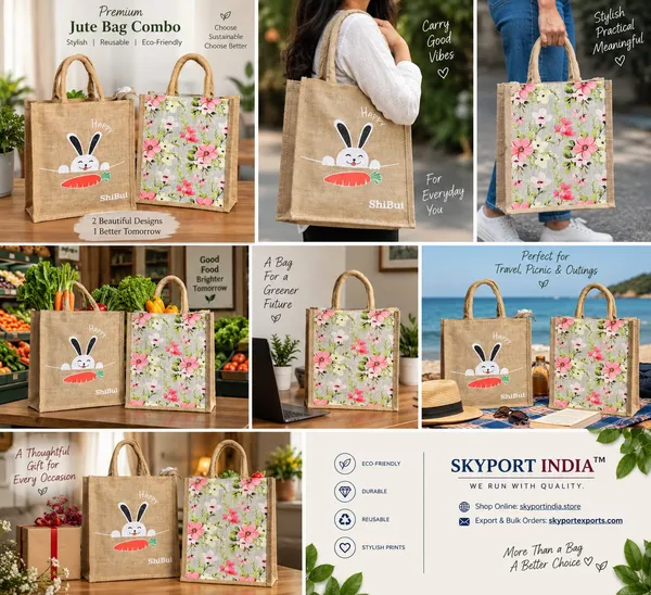 Premium_Floral_&_Bunny_Jute_Bag_Combo