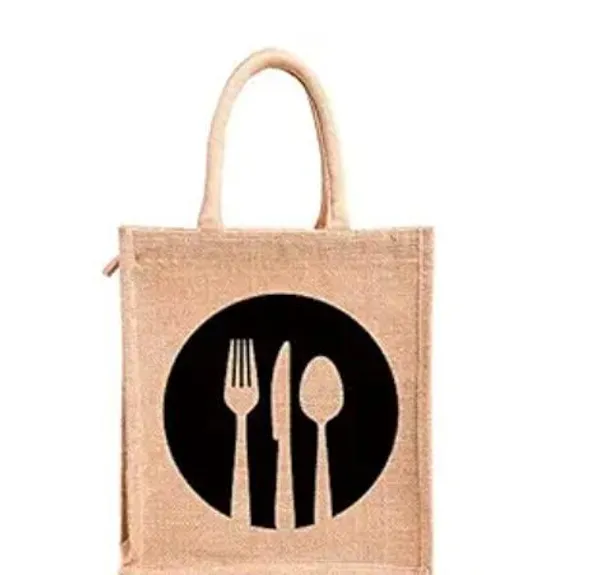 Pack_Of_2_Black_Jute_Cutlery_Print_Zipper_Lunch_Bag_For_Everyone