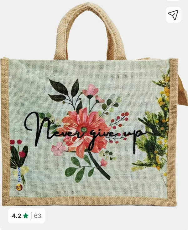Pack_Of_2_Multicolour_Jute_Never_Give_Up_Print_Zipper_Tote_Bag_For_Unisex