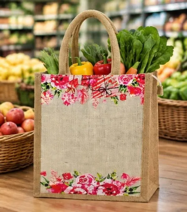 Beige_Jute_Floral_Be_Tote_Bag_For_Everyone